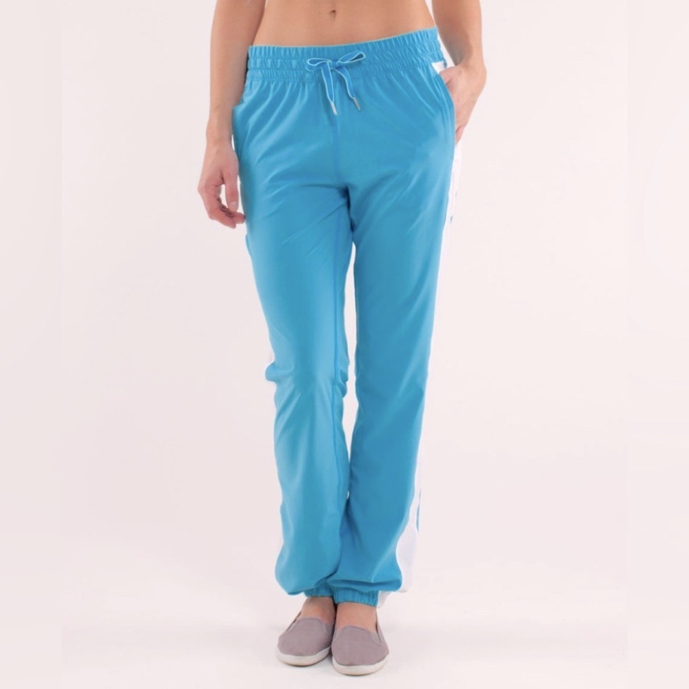 LULULEMON Work It Out Track Pants Jogger Women‎ 6 Swift DWR Stretchy Performance
